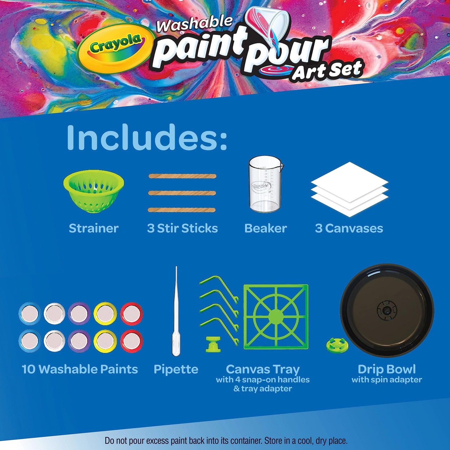 Crayola Washable Paint Pour Set for Kids
