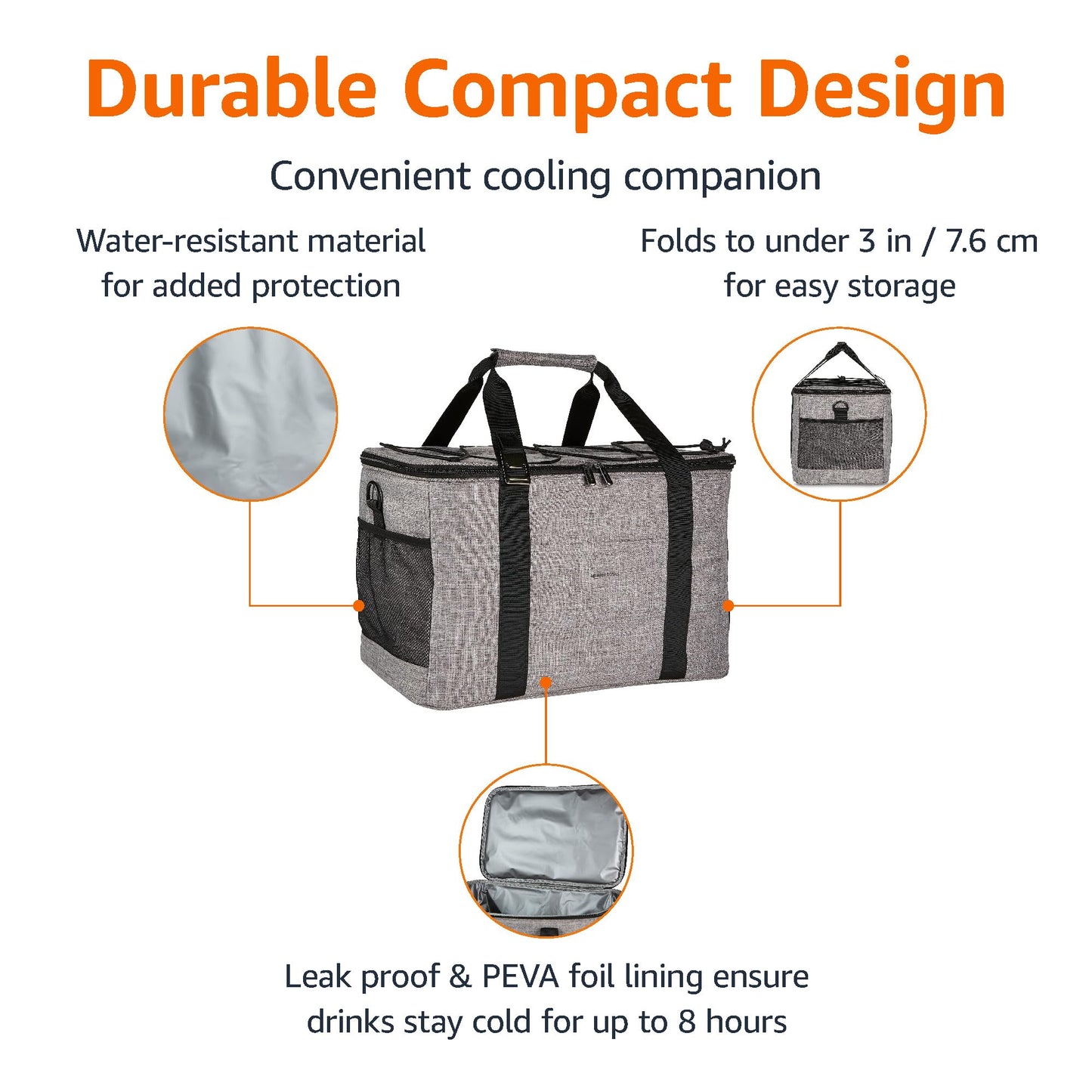 50 Can Insulated Cooler Bag by Amazon Basics