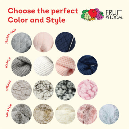 Fruit of the Loom Cozy Thermal Booties - Pink