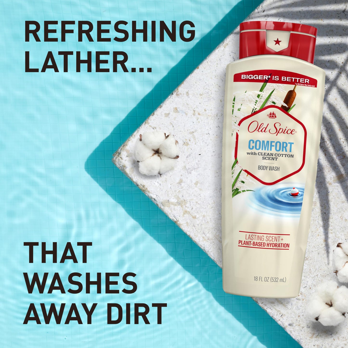 Old Spice Comfort Body Wash, Clean Cotton Scent