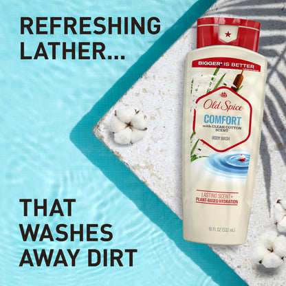 Old Spice Comfort Body Wash, Clean Cotton Scent