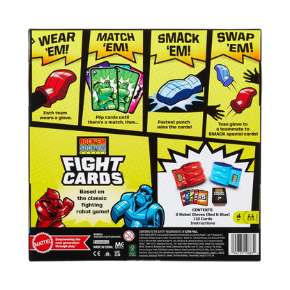 Mattel Games Rock 'Em Sock 'Em Robots Card Game