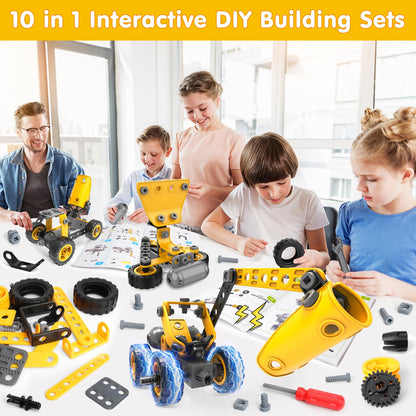 10-in-1 STEM Building Block Kit for Kids