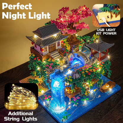 Micro Building Blocks Cherry Bonsai Tree Kit