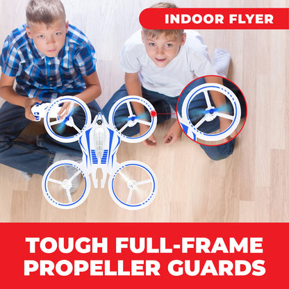 Force1 UFO 4000 Mini Drone for Kids - LED Remote Control Drone, Small RC Quadcopter for Beginners, 2.4GHz Remote Control, 360 Flips, 2 Speed UFO Drone, 2 RC Drone Toy Batteries, Flying Drones for Kids