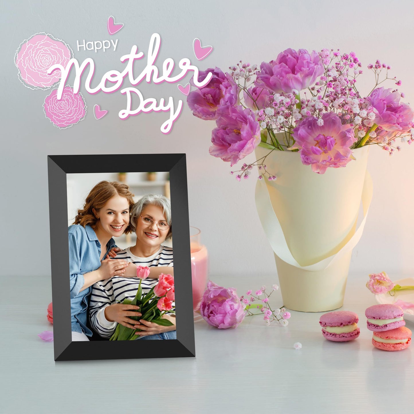 10.1" WiFi Digital Picture Frame with Touch Screen