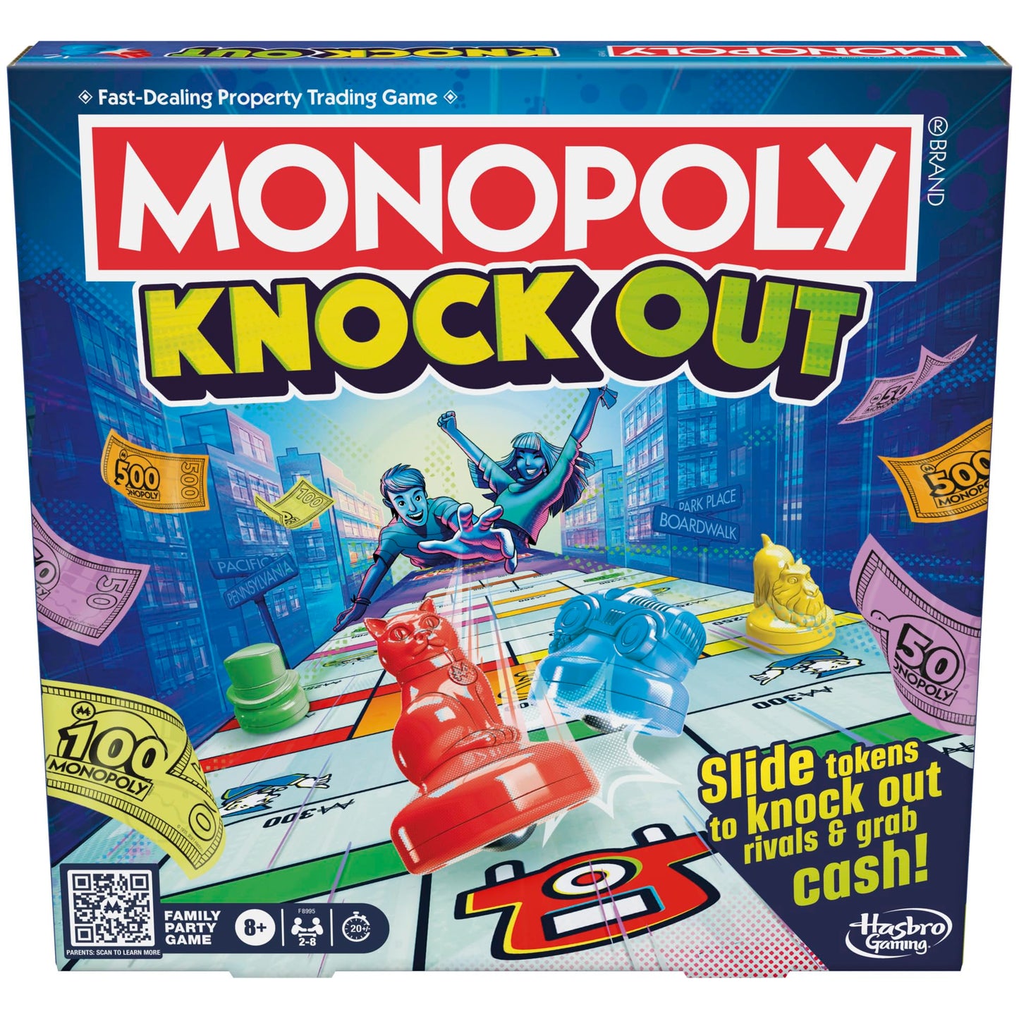 Monopoly Knockout Board Game for 2-8 Players
