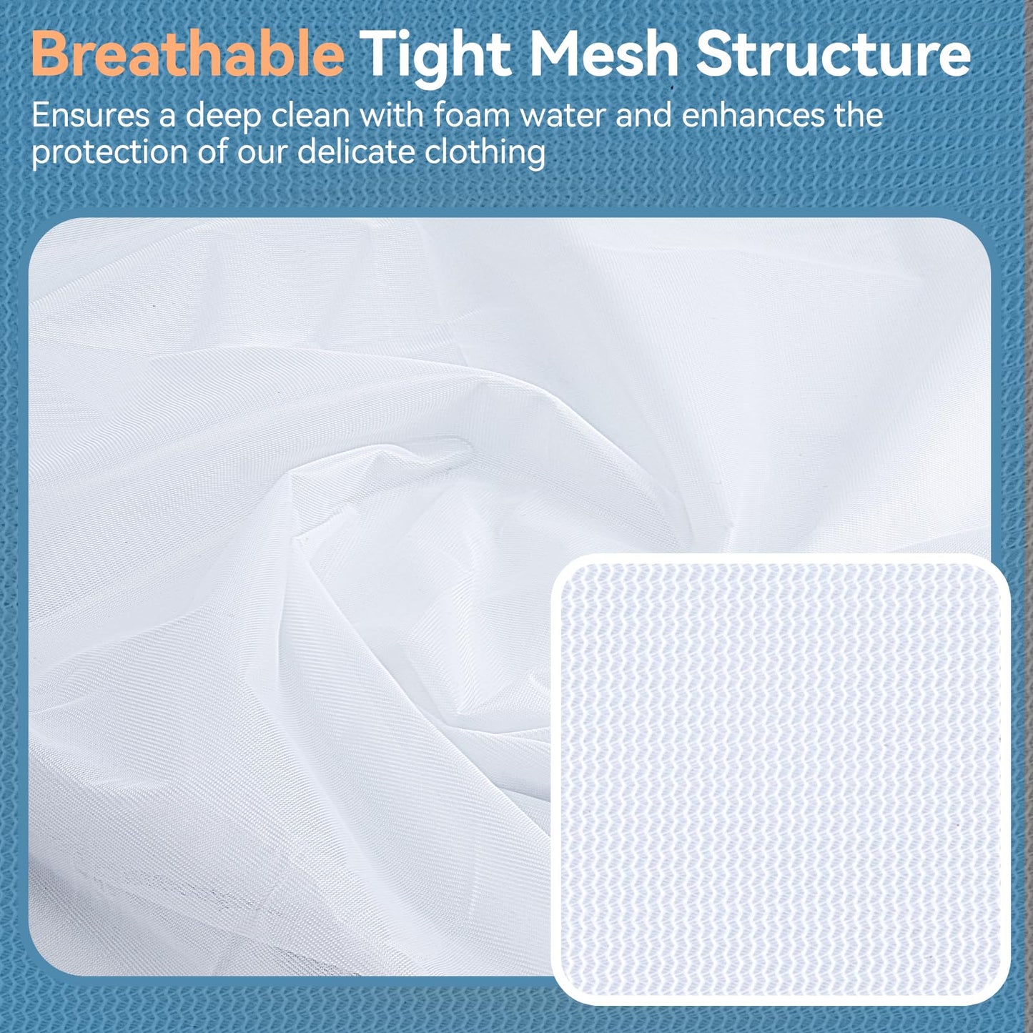 4Pcs Mesh Laundry Bags for Delicates