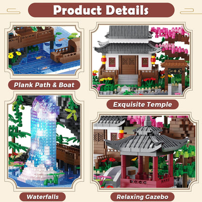 Micro Building Blocks Cherry Bonsai Tree Kit