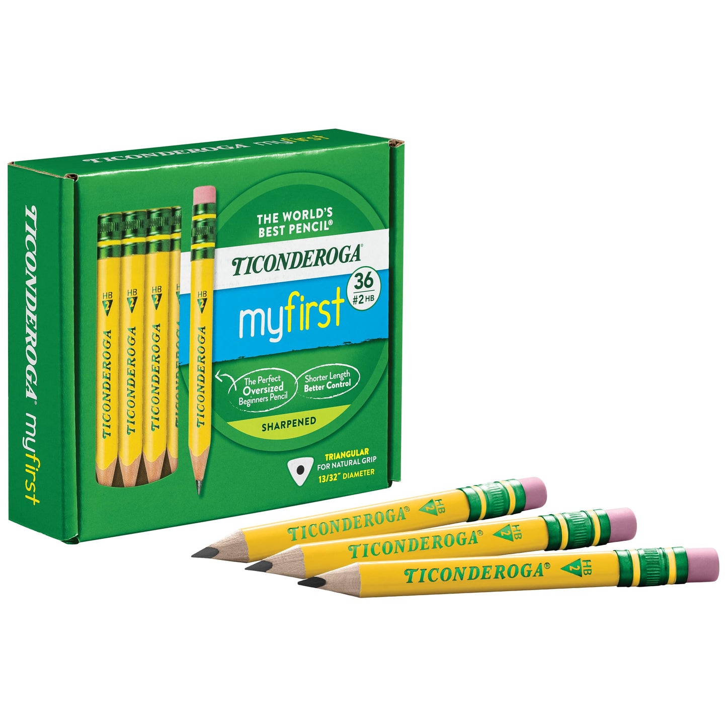 Ticonderoga My First Triangular Pencils, 36 Count