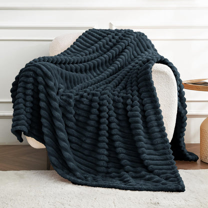 Fleece Blanket Throw 51x63 for Couch, Bed