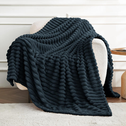 Fleece Blanket Throw 51x63 for Couch, Bed