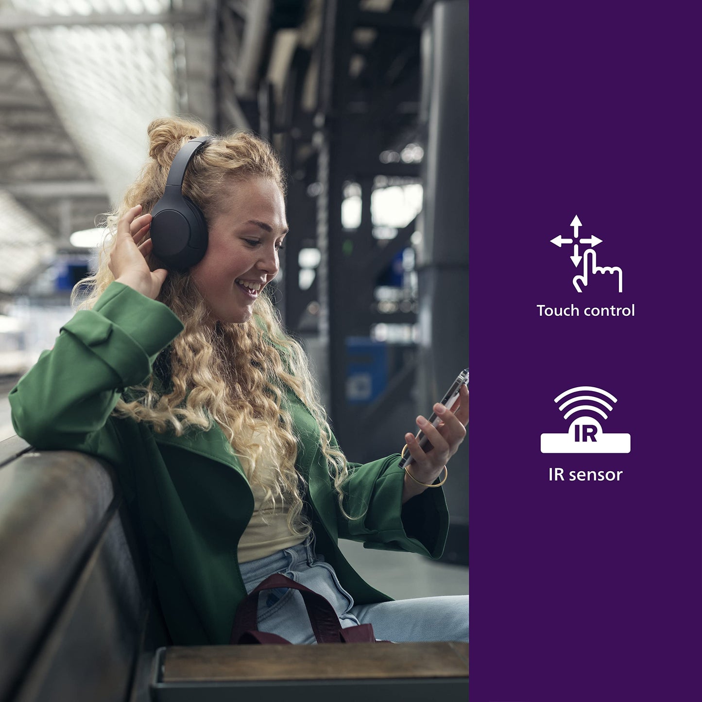 Philips Bluetooth Noise Cancelling Headphones with App Control