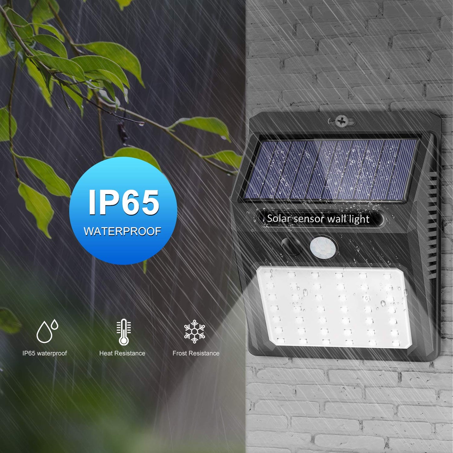 Solar Lights Outdoor [6Pack/3Modes], Solar Security Lights Solar Motion Sensor Lights Wireless Waterproof Outdoor Lights for Garden Fence Patio Garage