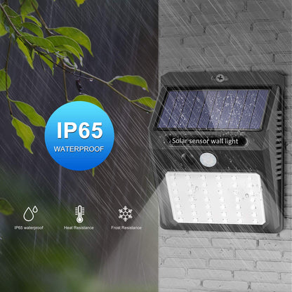 Solar Lights Outdoor [6Pack/3Modes], Solar Security Lights Solar Motion Sensor Lights Wireless Waterproof Outdoor Lights for Garden Fence Patio Garage