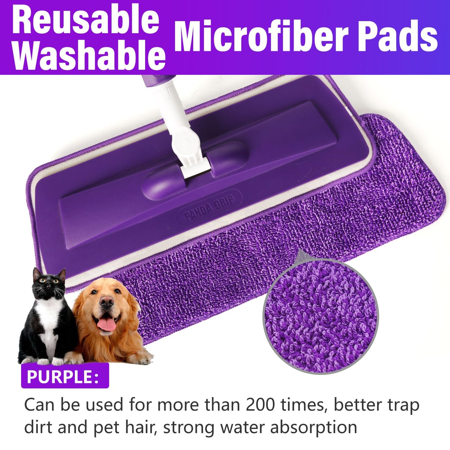 Spray Mops for Floor Cleaning Floor Mop with a Refillable Spray Bottle and 3 Washable Microfiber Pads Home or Commercial Use Dry Wet Flat Mop for Hardwood Laminate Wood, New Blue