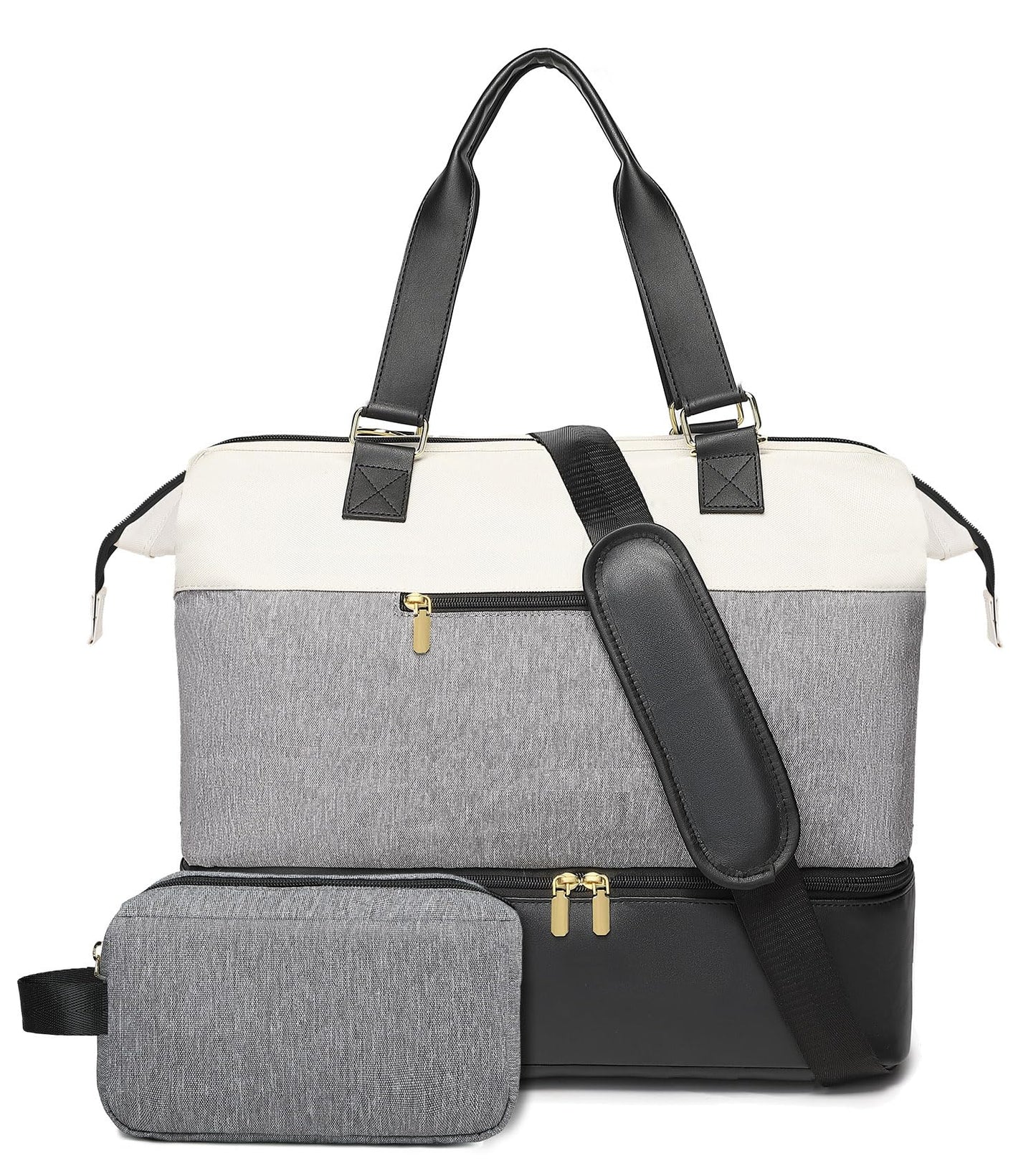 Large Travel Duffle Bag with Shoe Compartment