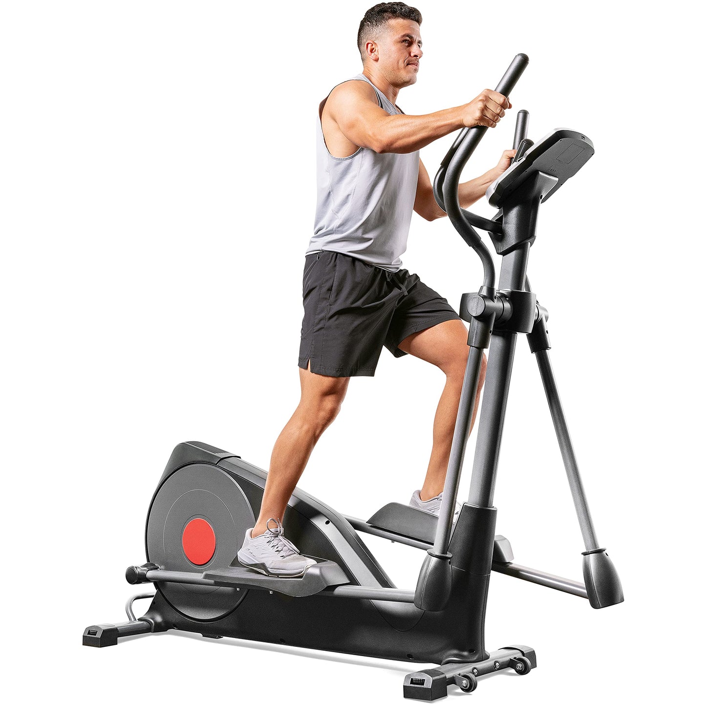 Sunny Health Elliptical Trainer with Pre-Programmed Workouts