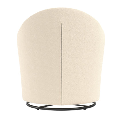 DHP Swivel Curved Accent Chair