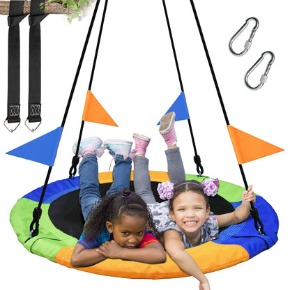 PACEARTH 40" Saucer Tree Swing for Kids