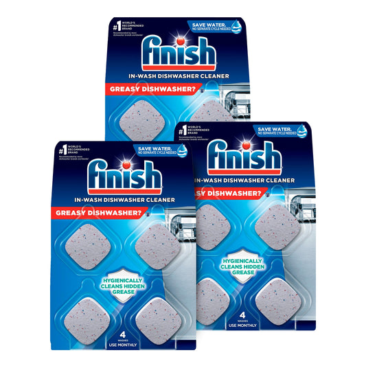 Finish Dishwasher Cleaner Tablets, Lemon Scented