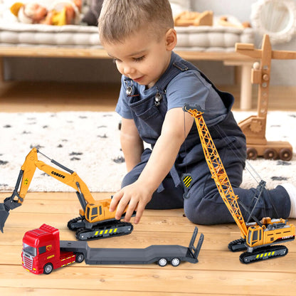 Excavator Crane Construction Toy Trucks for Kids