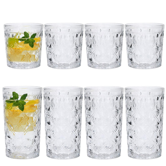 Highball Glass Set, 8 Pack for All Drinks