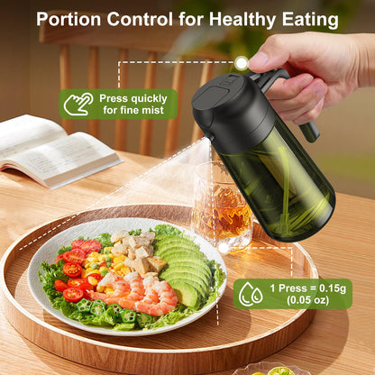 2 in 1 Oil Dispenser and Sprayer for Cooking