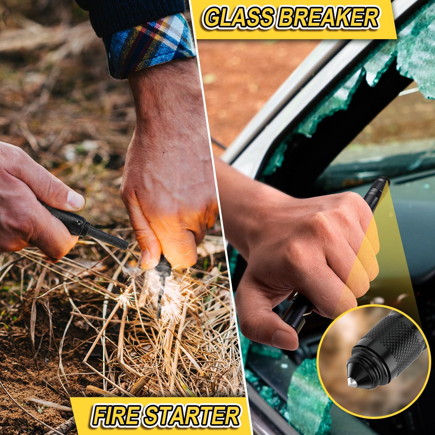 Tactical Multitool Pen with Self Defense Features