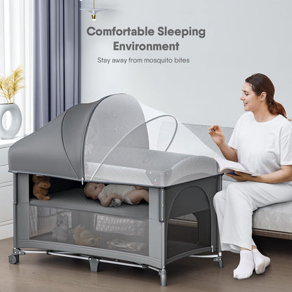 Obee Odee 4-in-1 Baby Bassinet and Crib