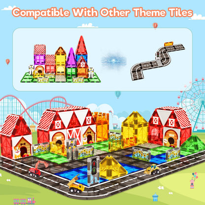 Magnetic Tiles Educational Toy Set for Kids