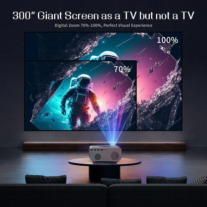 Portable 1080P Projector with Auto Focus & Screen