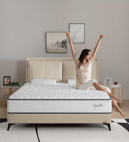 Cejato 12-Inch Hybrid Memory Foam Full Mattress