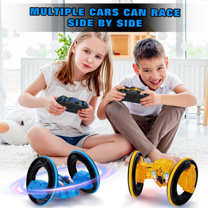 Remote Control Car, Two Wheel Rolling Stunt Car, 2.4GHz RC Crawlers with Light Music Drift, RC Cars for Kids Boys Girls Toy Gift Age 3 4 5 6 7 8-12 Year Old Birthday