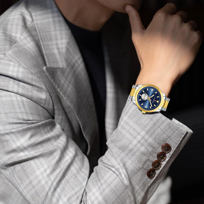 NAVIFORCE Waterproof Stainless Steel Quartz Watch for Men