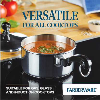 1 Quart Farberware Stainless Steel Sauce Pan with Lid
