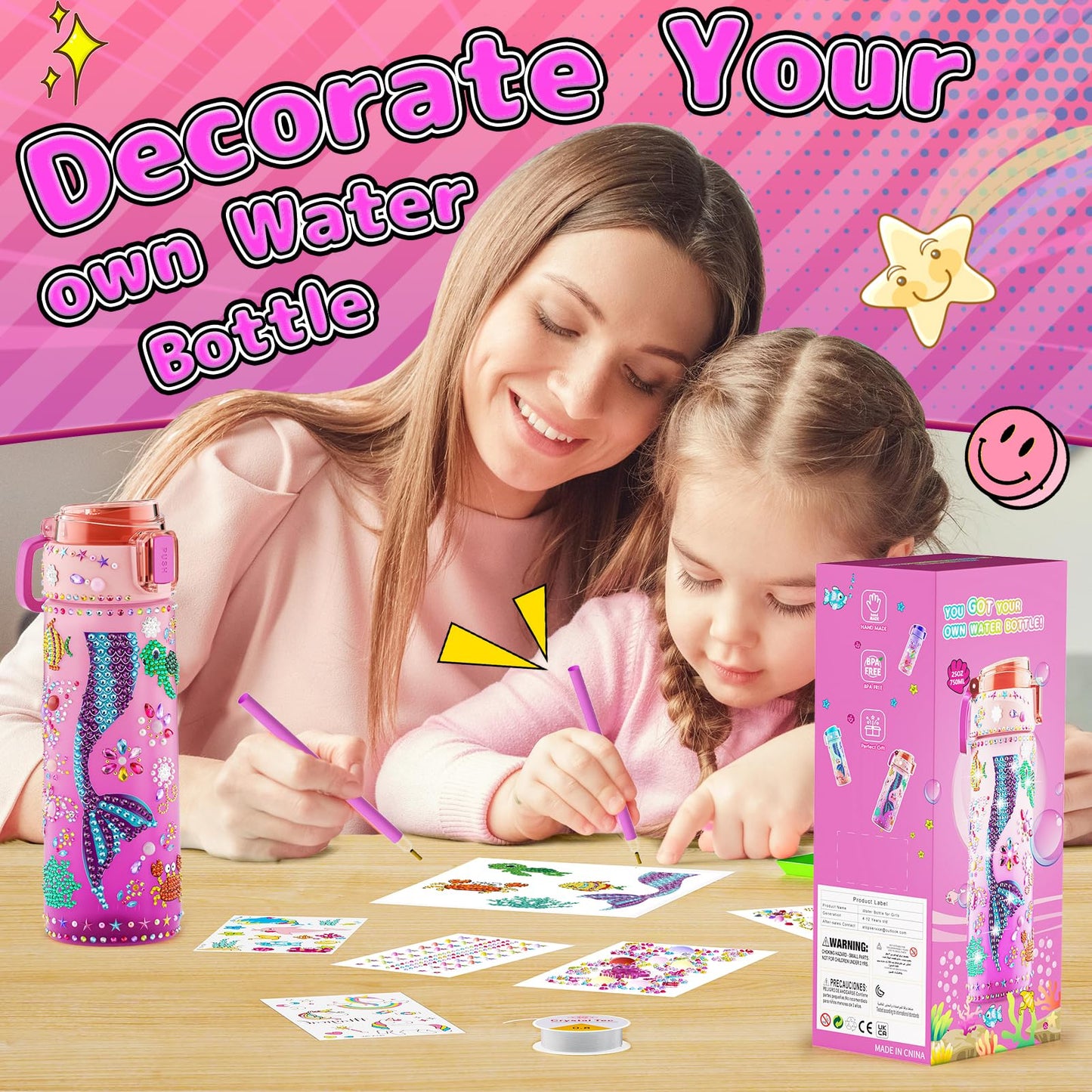 Mermaid Craft Kit for Girls by BOOH