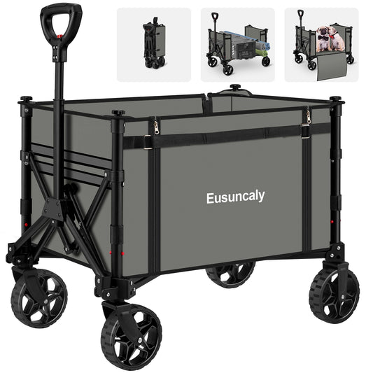 Collapsible Outdoor Utility Wagon for Shopping