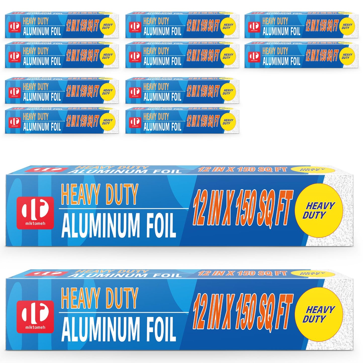 12 Heavy Duty 150 Sq Ft Aluminum Foil Rolls