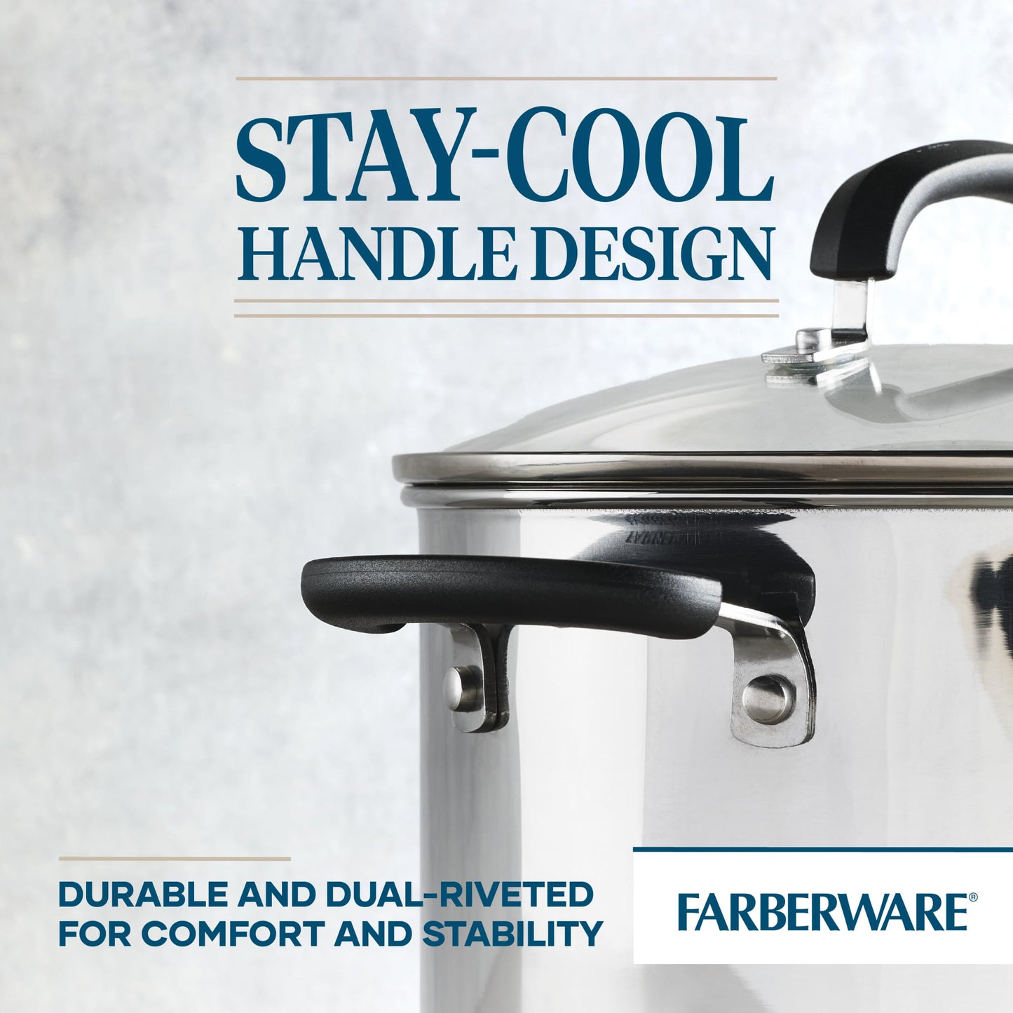 Farberware 8 Quart Stainless Steel Stockpot with Lid