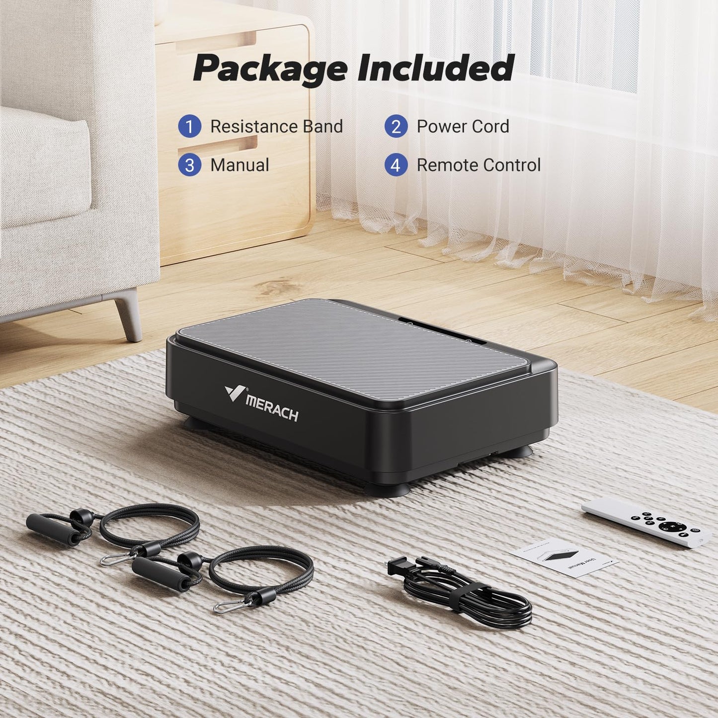 MERACH Mini Vibration Plate Exercise Machine