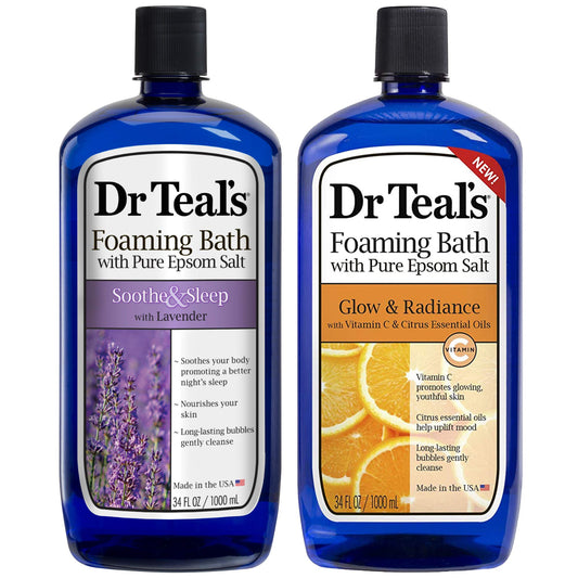 2 Pack Dr. Teal's Foaming Bath Gift Set