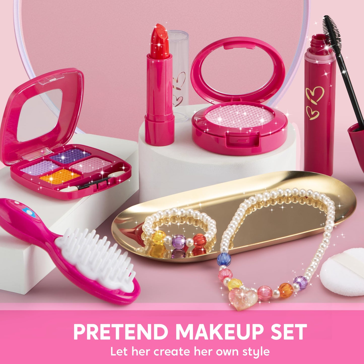 27 PCS Play Purse Set for Little Girls
