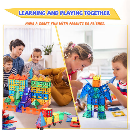 104-Piece Magnetic Building Blocks Set for Kids