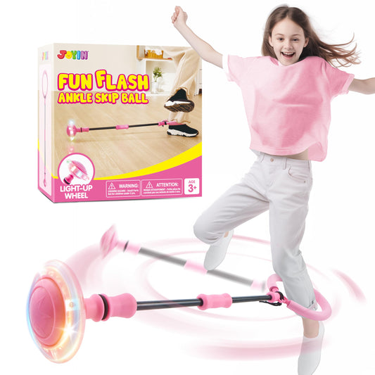 JOYIN Flashing Pink Ankle Skip Ball for Kids