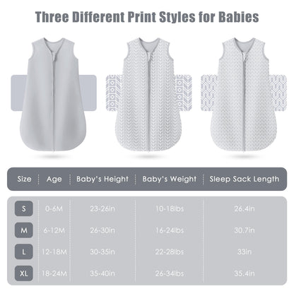 3 Pack Baby Sleep Sacks by SWEET DOLPHIN