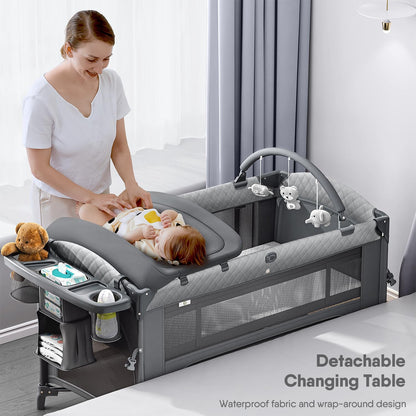 Obee Odee 4-in-1 Baby Bassinet and Crib