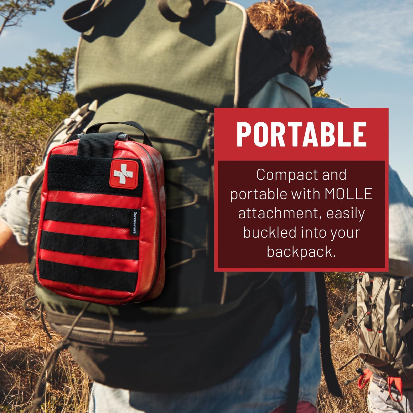 Surviveware 200-Piece Waterproof First Aid Kit