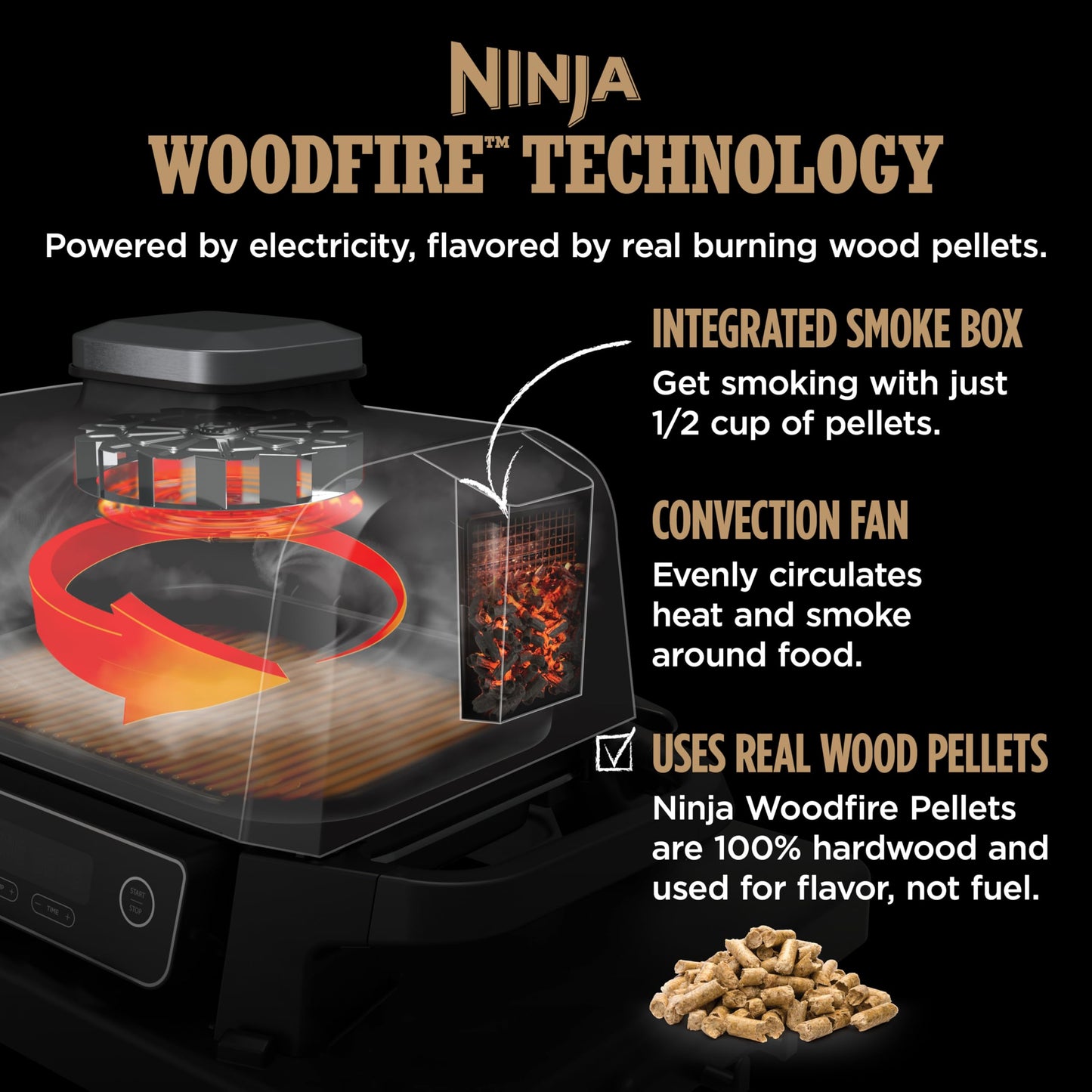 Ninja 7-in-1 Woodfire Grill & BBQ Cooker