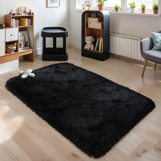 3x5 Thick Plush Shag Area Rug for Kids